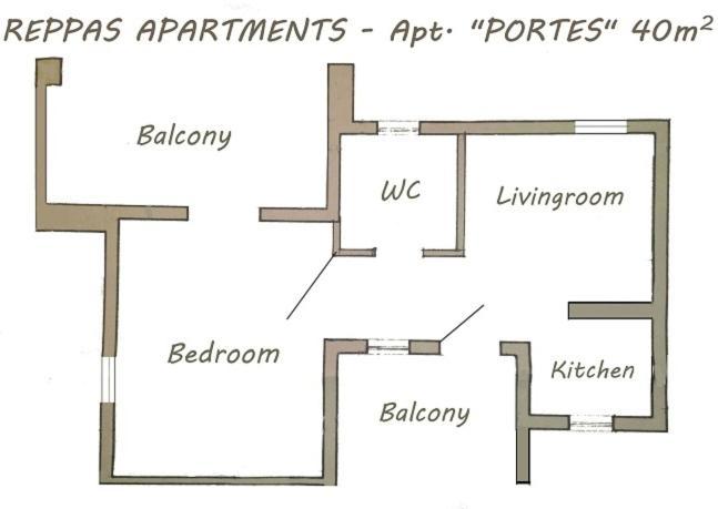 Paros Reppas House "Portes" Zewnętrze zdjęcie